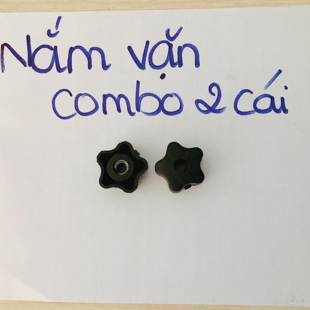 Núm vặn tay bông mai nhựa ren bằng thép