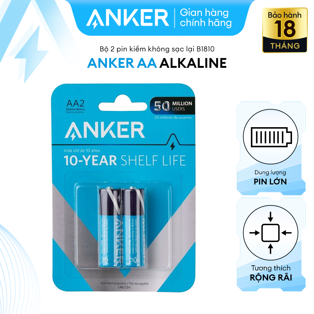 Hình ảnh Pin Kiềm AA ANKER Alkaline - B1810