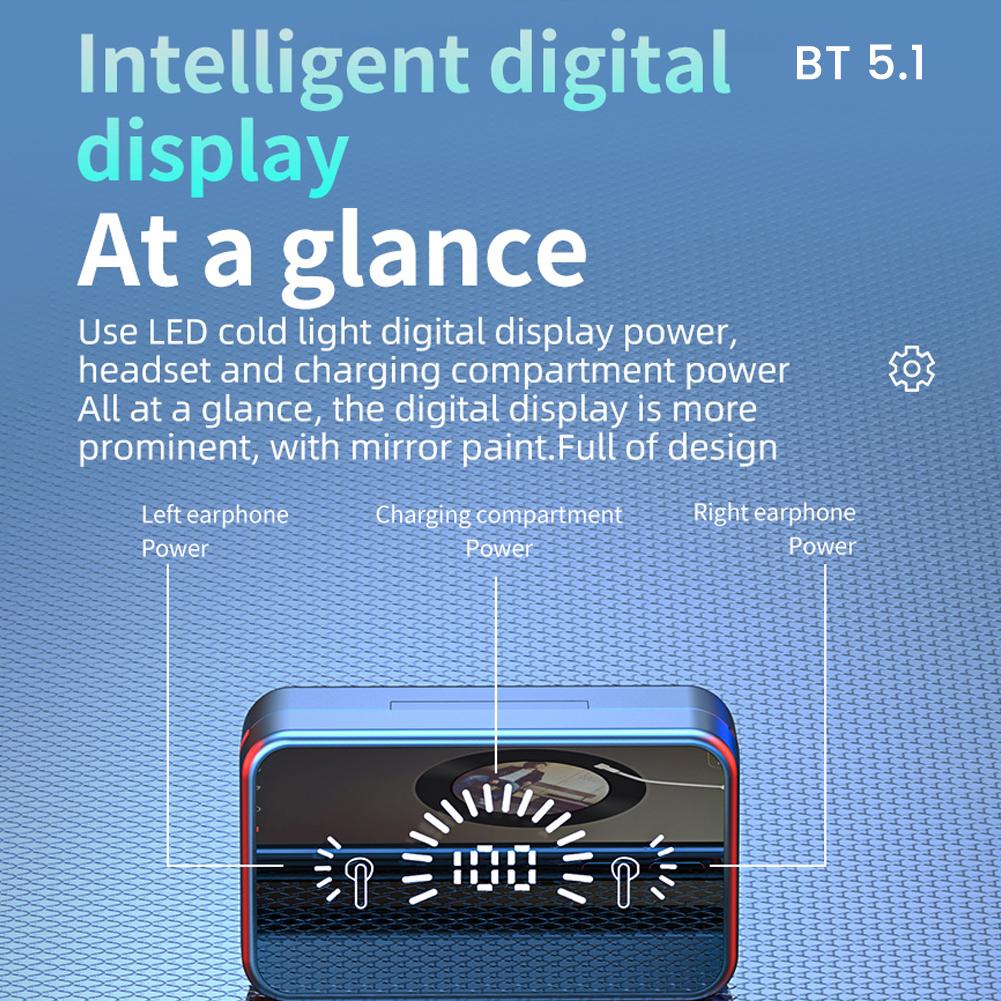 Tai Nghe Mặt Gương Màn Hình Hiển Thị Pin S20