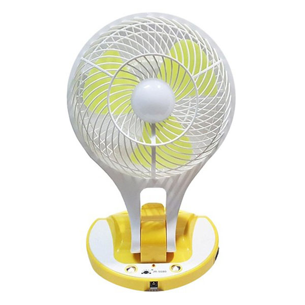 Quạt sạc kiêm đèn sạc đa chức năng 5580 + tặng kèm set 3 khẩu trang cao cấp