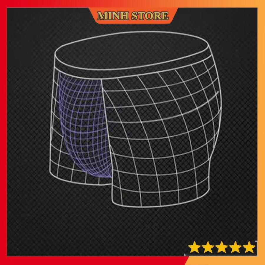 Quần lót nam boxer dệt kim 3A, Quần sịp đùi nam boxer cotton thoáng khí thời trang 43-75 kg (che tên) SA01 - Minhstore66