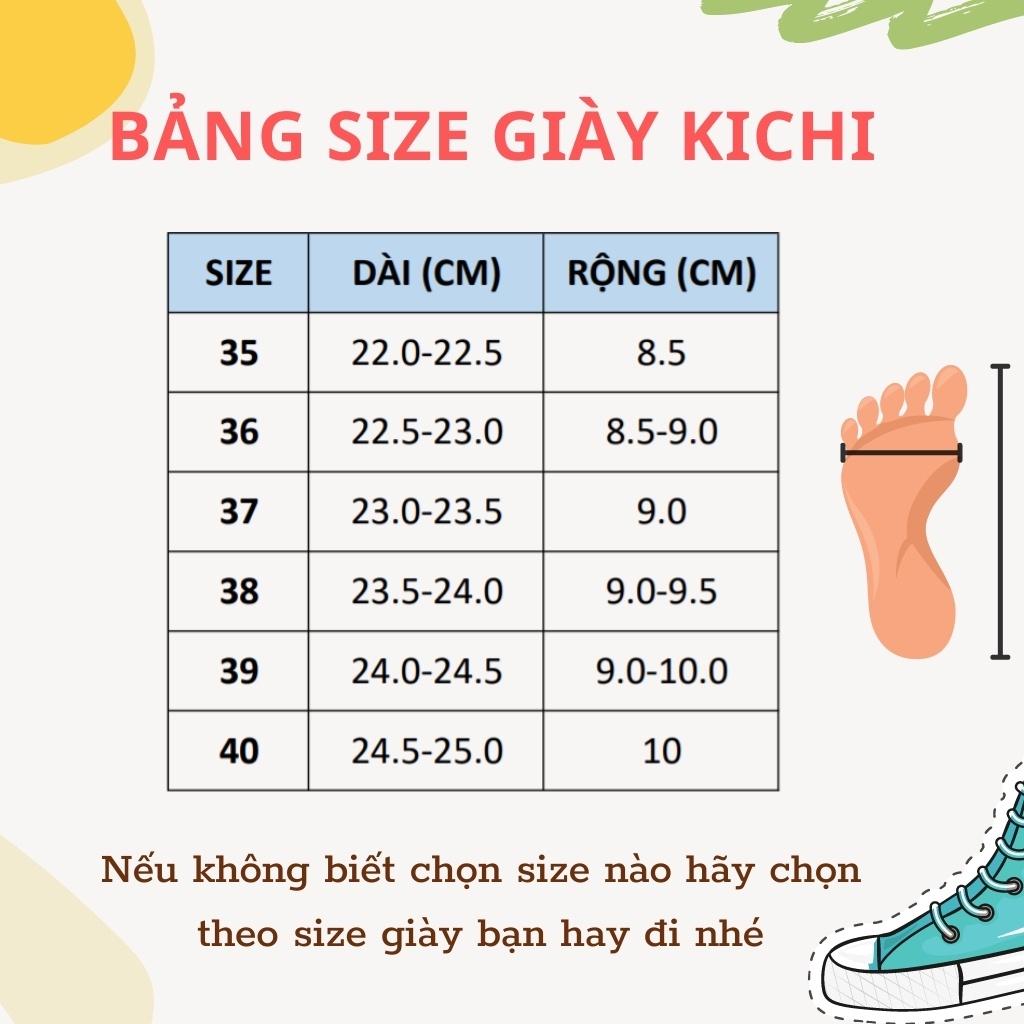 Giày nữ độn đế tăng chiều cao caro Full Box siêu êm chân Giày thể thao đế bằng bánh mì mã 7806 - Kichi Shoes