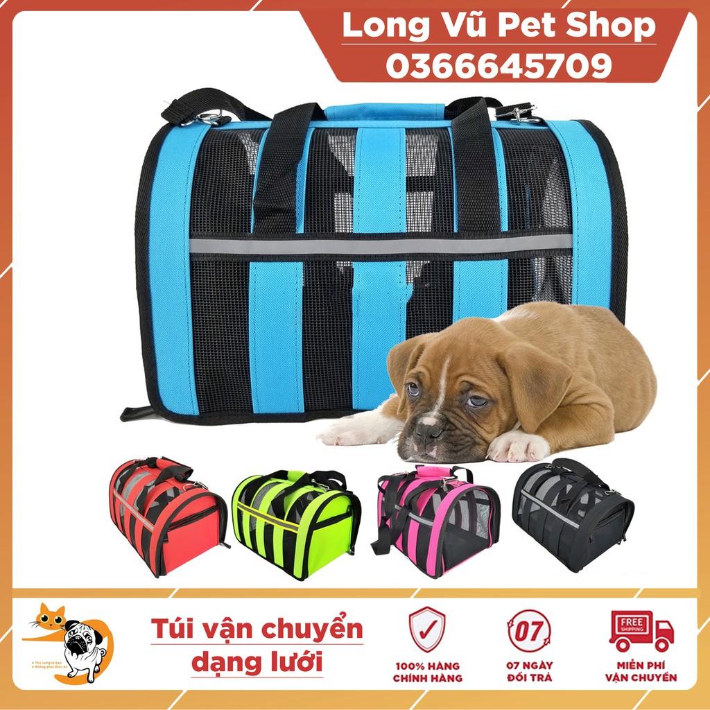 Túi vận chuyển dạng lưới cho chó mèo, thú cưng dưới 8kg