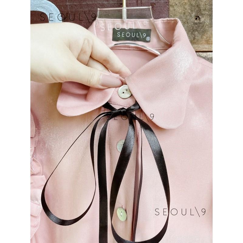 Morela dress đầm suông bèo tay màu hồng nude