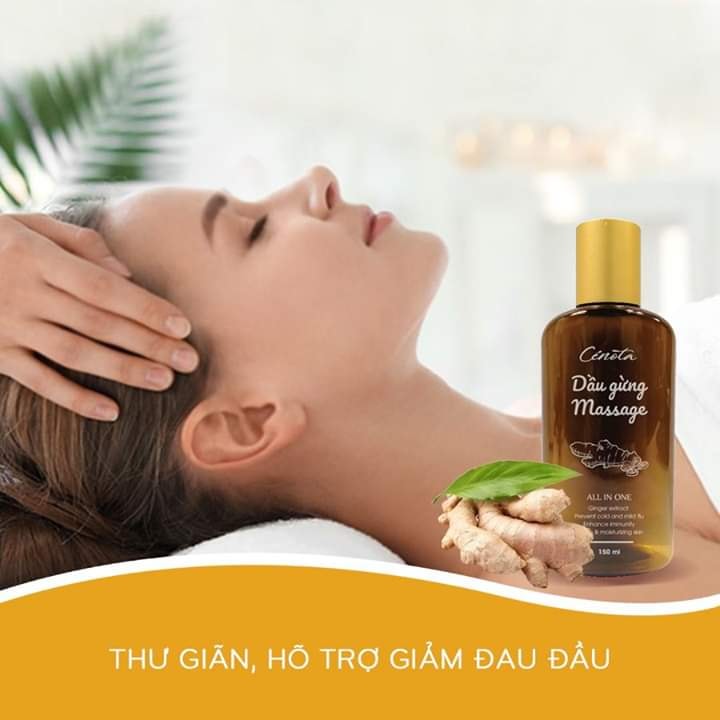 Dầu gừng Massage Cenota 150ml Giảm đau Chống Cảm