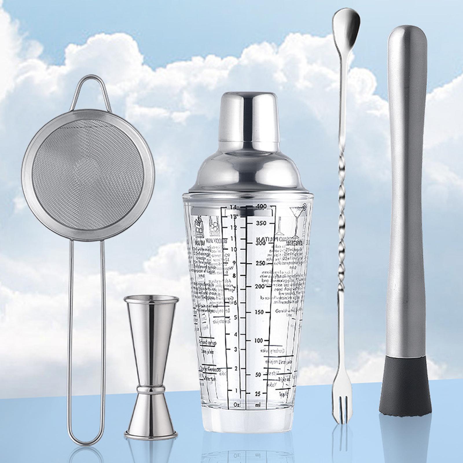 Cocktail shaker Drink Mixing Cold Resistance clear for Home A