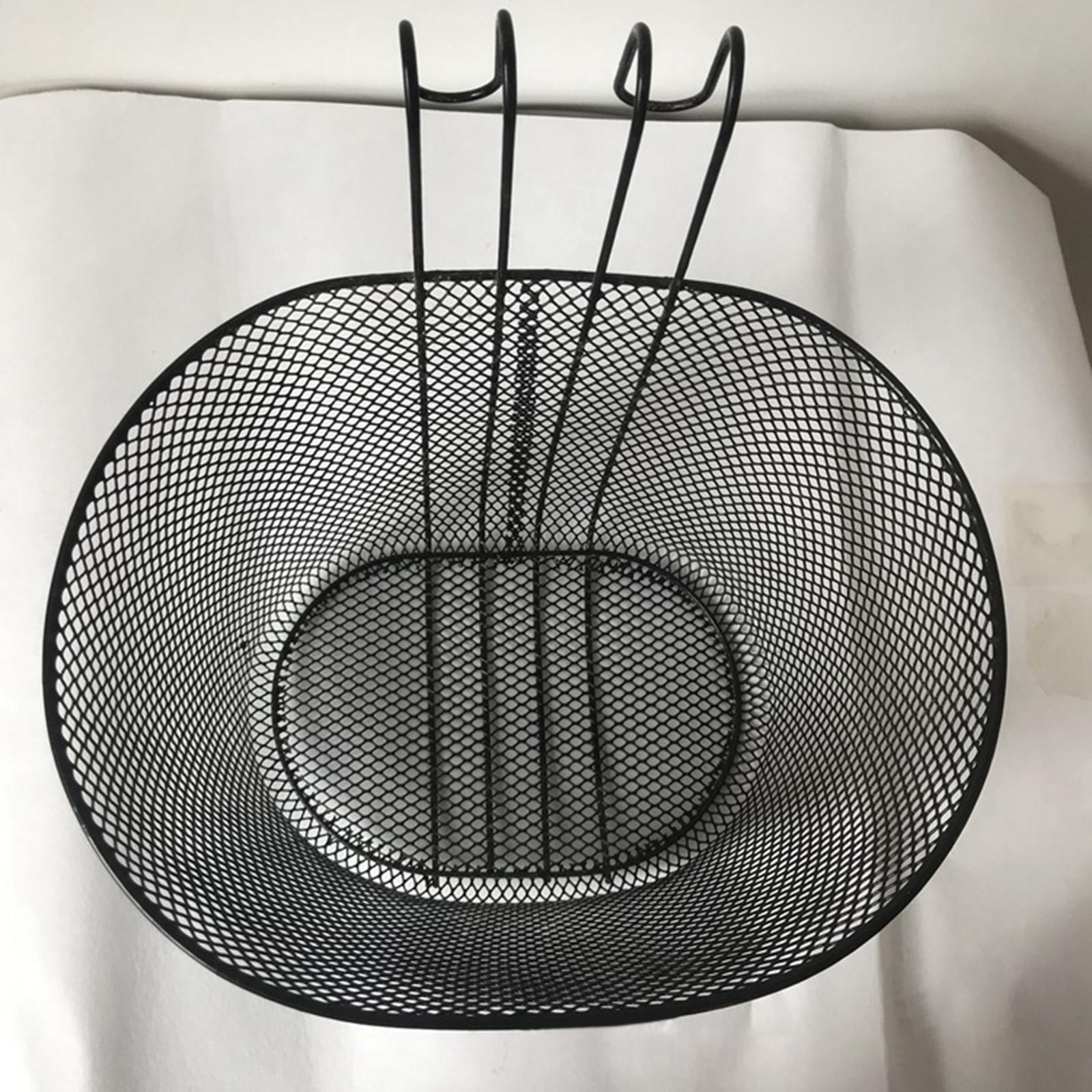 Bike Basket Quick Release Bike Accessories Front Handlebar Black for Adults