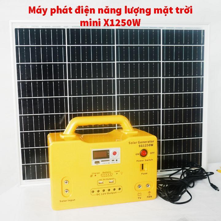 Máy phát điện năng lượng mặt trời cao cấp mini X1250W hàng chính hãng