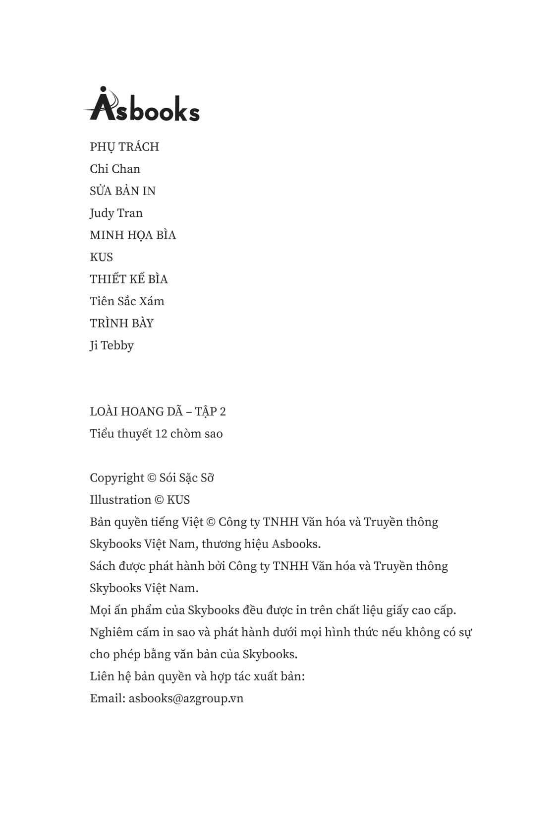 Loài Hoang Dã - Tập 2 (Tặng Kèm Bookmark)