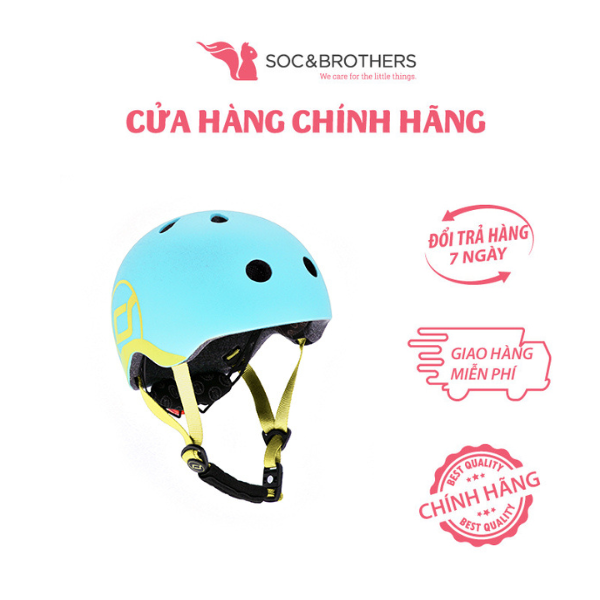 Mũ đội đầu cho bé Scoot and Ride màu Blueberry