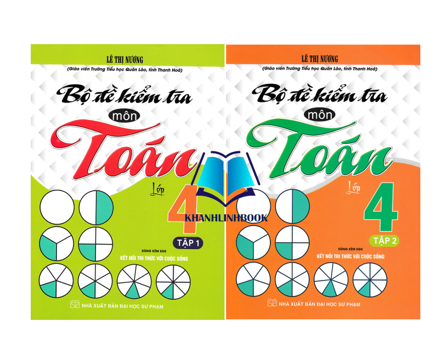 Sách - Combo Bộ Đề Kiểm Tra Môn Toán Lớp 4 Tập 1 + 2