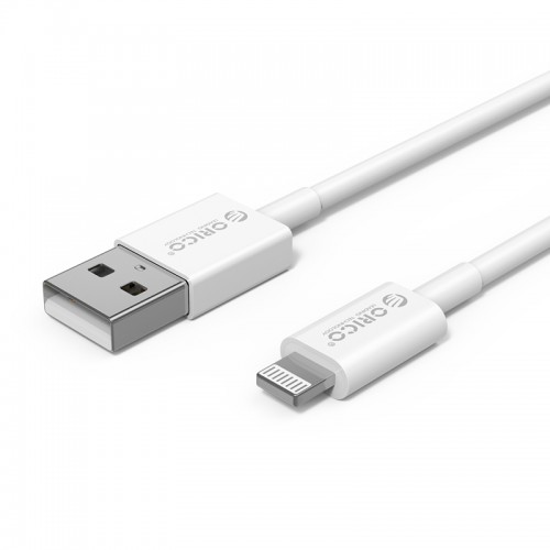Cáp sạc và truyền dữ liệu ORICO AL01-10-WH cổng USB A ra Light ( 1 mét ) - Hàng Chính Hãng