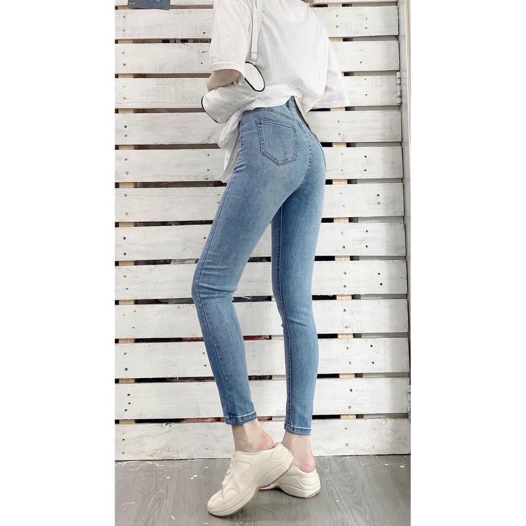 Quần jean 9 TẤC BIGSIZE Lưng cao Lai Tua, Rách Loang Bụi cực ngầu, co dãn mạnh dành cho người béo Hottrend Moliruan