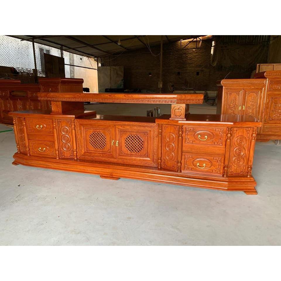 Kệ tivi Vát gỗ gõ đỏ