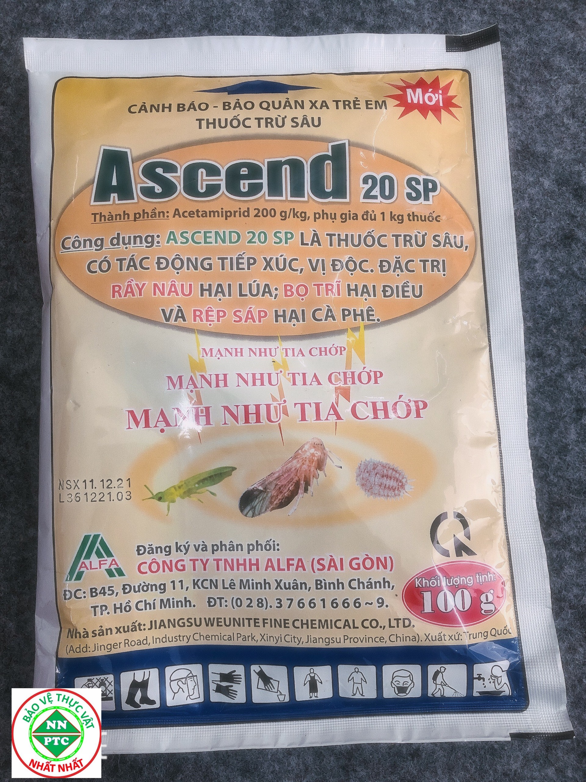 ASCEND 20SP – CHUYÊN DÙNG DIỆT RẦY RỆP CHO CÂY TRỒNG