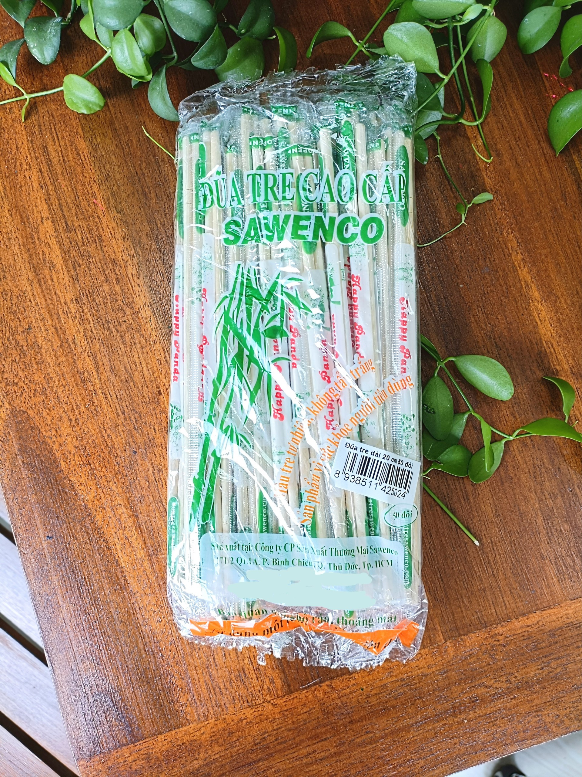 Bộ 50 đũa tre dùng 1 lần SAWENCO