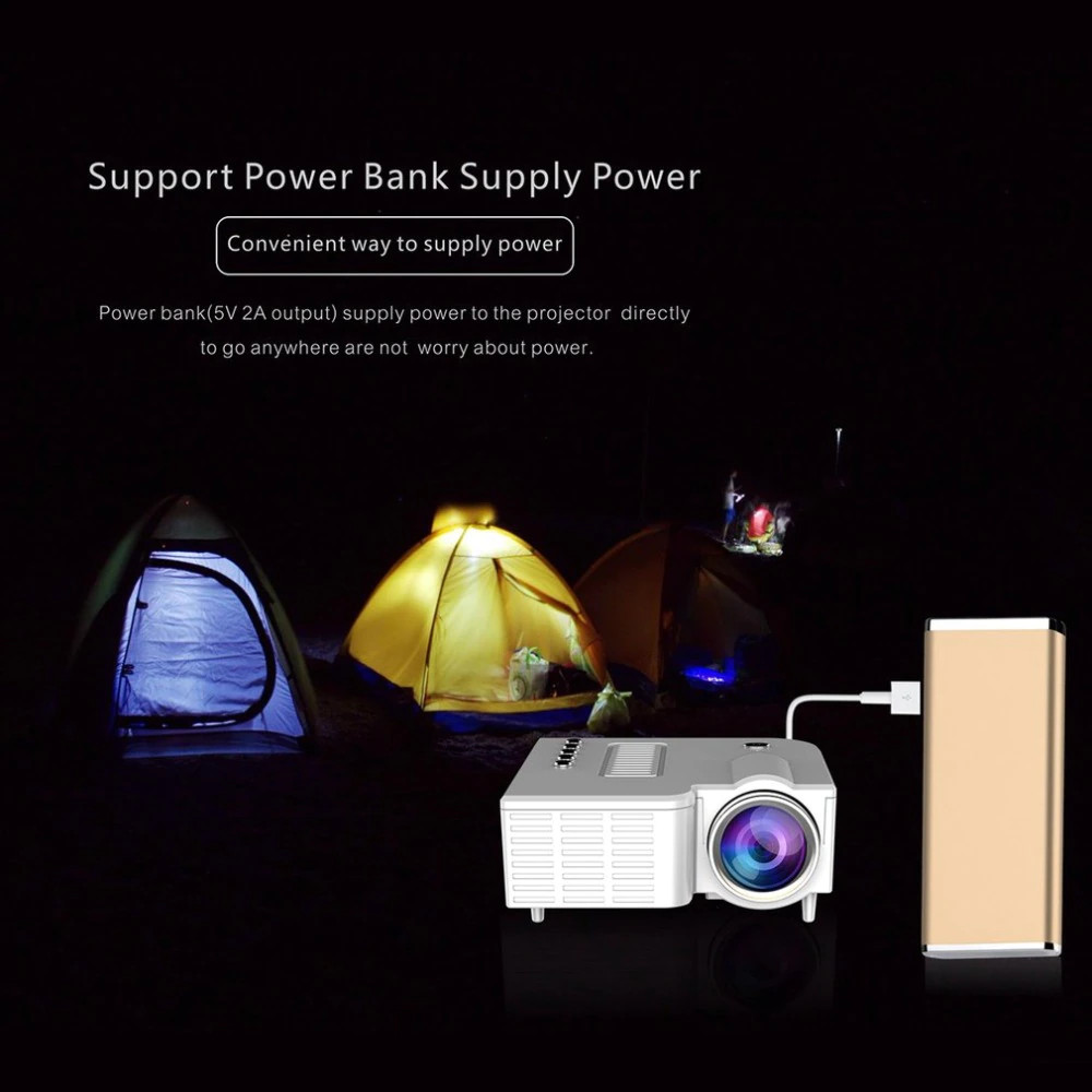 Máy Chiếu Mini Led Projector UC28C Dùng Cho Gia Đình Độ Sáng 50 Lumens Cho Kích Thước Màn Hình Từ 10 - 60 Inchs