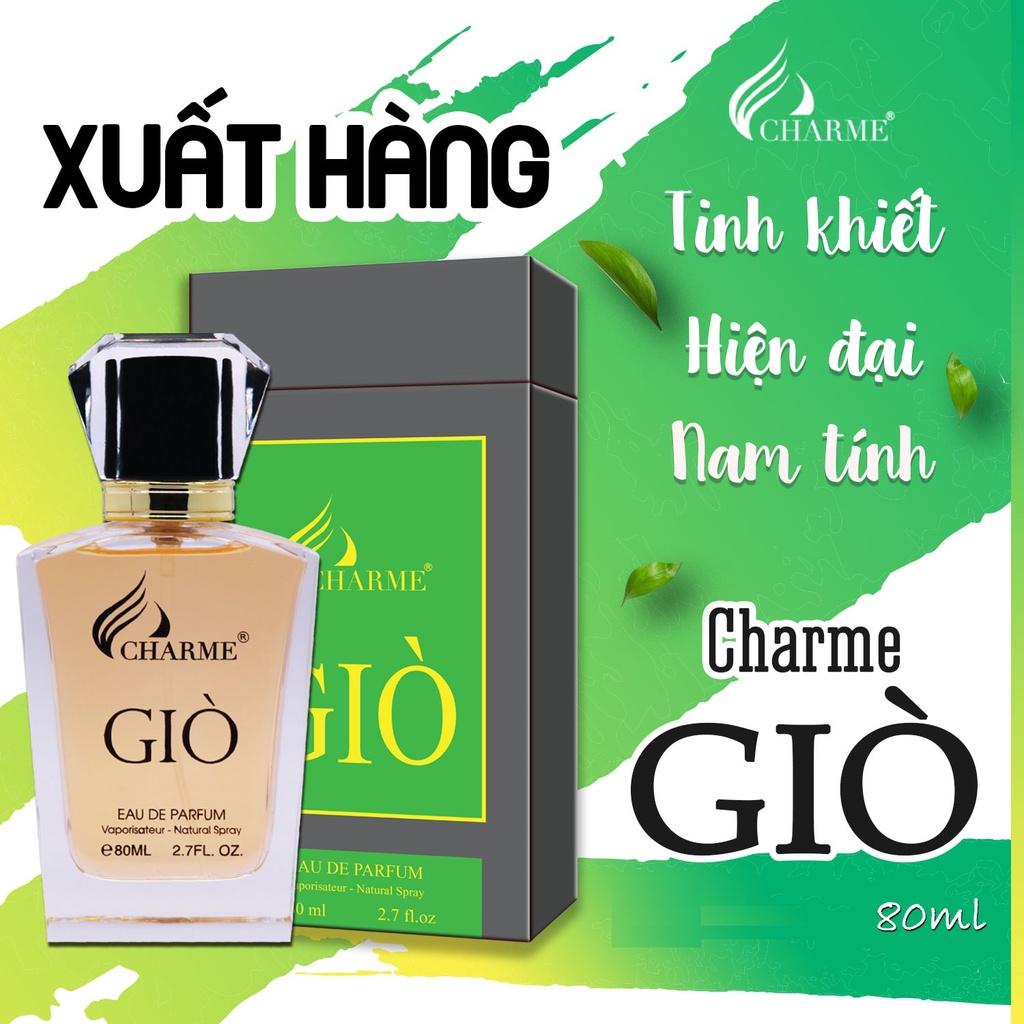 Nước hoa nam cao cấp Charme Giò 80ml hương trái cây ngọt ngào ấm áp lưu hương lâu độ tỏa hương xa