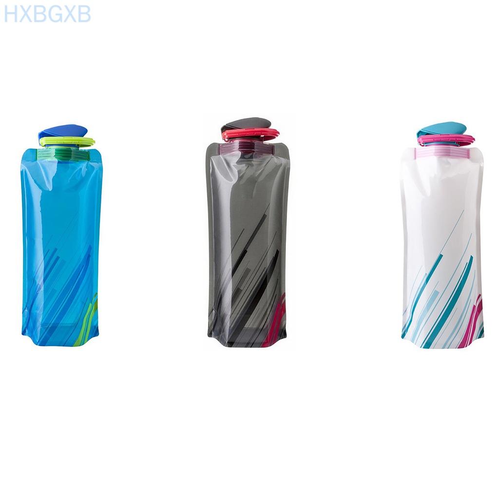 Outdoor Camping Riding Sport Water Bag Compressible Portable Foldable PP Pouch Drink Bottle