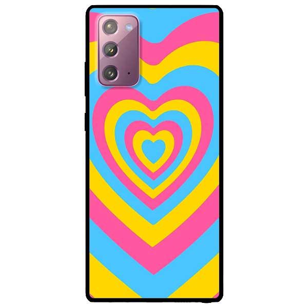 Ốp lưng dành cho Samsung Galaxy Note 20 / Note 20 Ultra - Tim Cầu Vồng