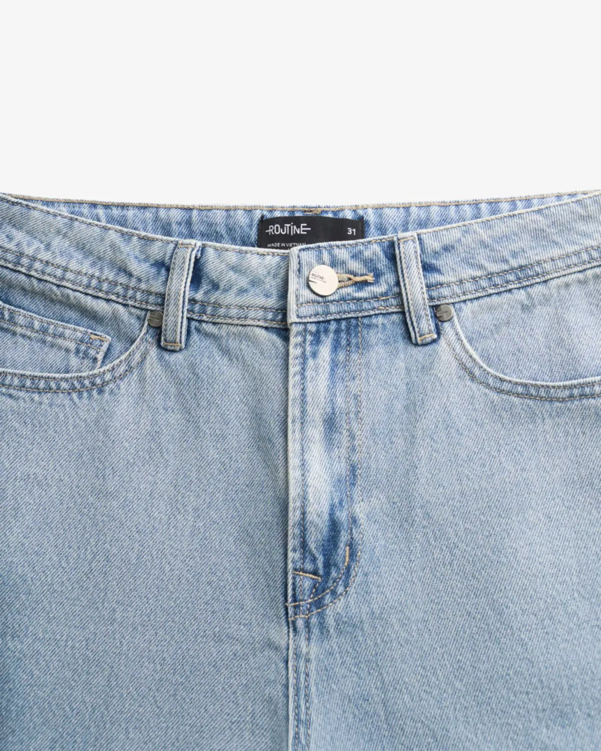 Quần denim nam rã sườn Form Wide leg - ROUTINE 10F25DPA027