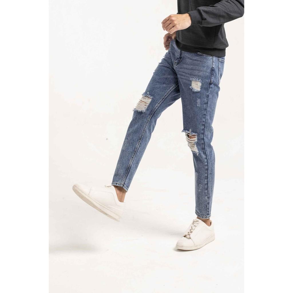 Quần jeans nam ARISTINO AJN00209 dáng suông nam tính