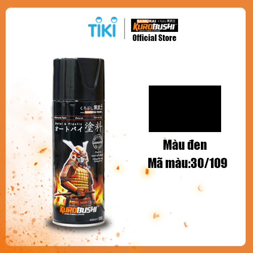 COMBO Sơn Samurai màu đen candy CD111 gồm 5 chai đủ quy trình (Lót- Nền 124 – Màu 1701 - Màu CD111- Bóng