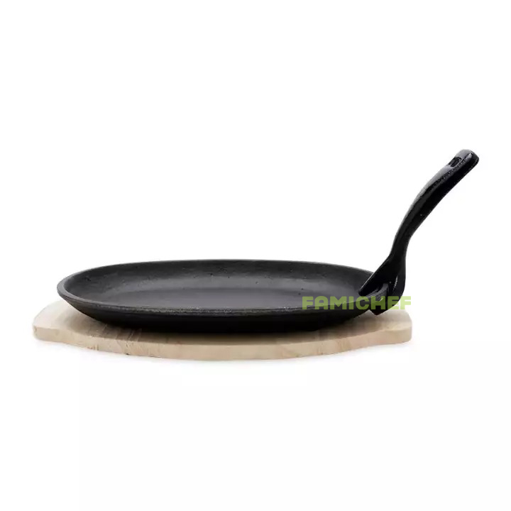 Chảo gang chống dính hình Oval đa năng Dragon D027