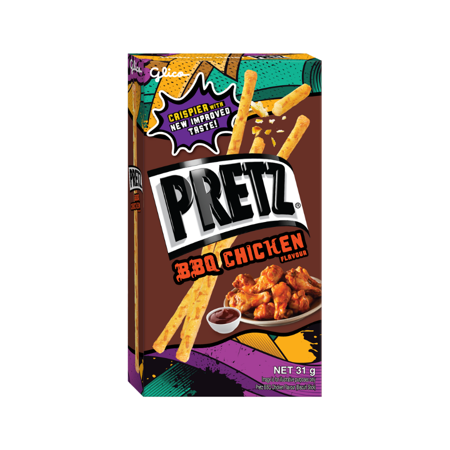 Combo 10 Hộp Snack Que Pretz Nướng Giòn 4 Vị