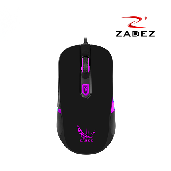 Chuột Gaming ZADEZ GT613M 4000DPI, 5 Mức DPI, 6 Phím Chức Năng, Đèn LED 4 Màu - Hàng Chính Hãng