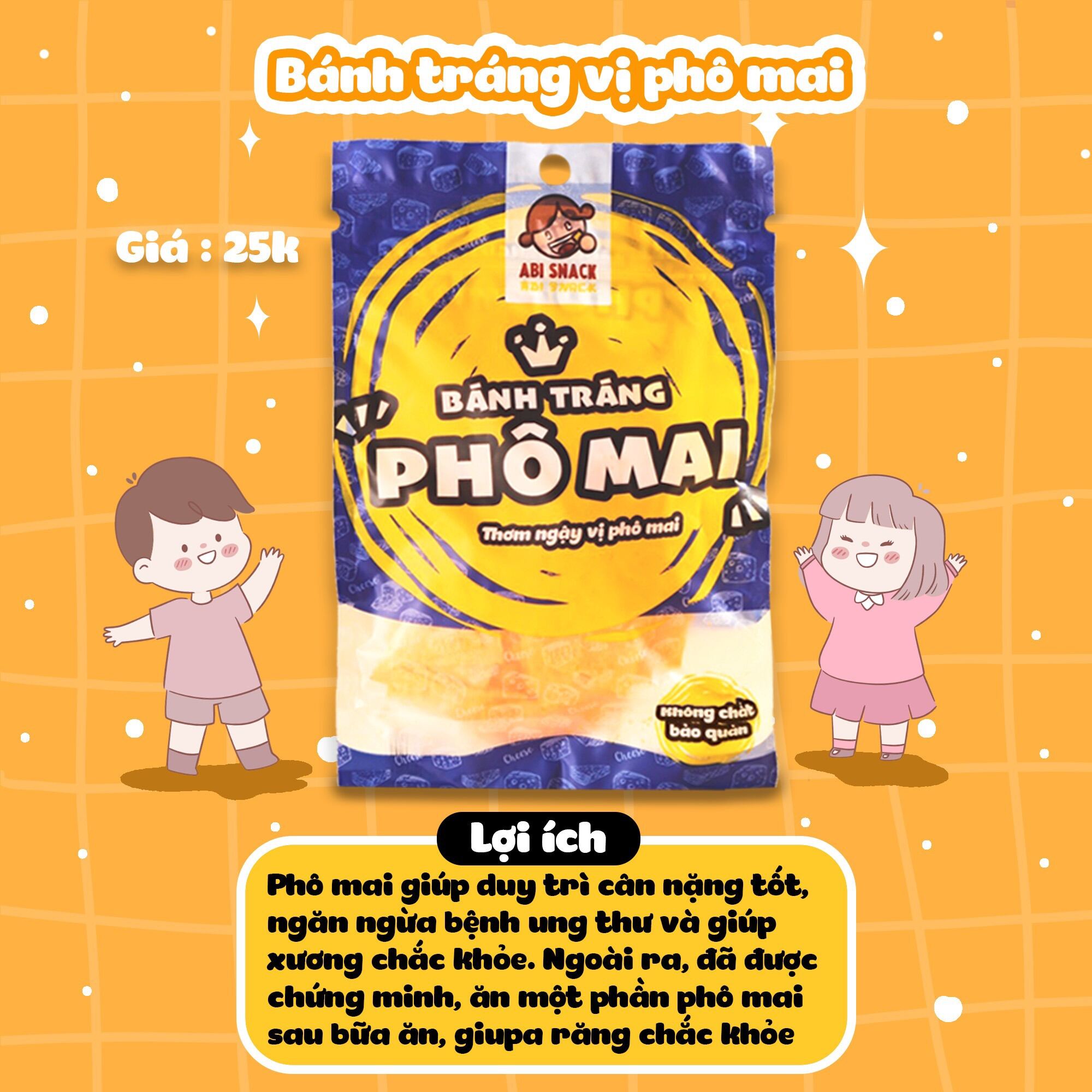 BÁNH TRÁNG PHÔ MAI HOT SIÊU PHẨM ĂN VẶT ABI SNACK