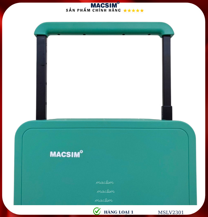 Vali cao cấp Macsim SMLV2301 cỡ 20 inch màu xanh (green)- Hàng loại 1