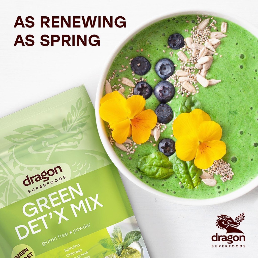 Bột green detox mix hữu cơ 200g - Dragon Superfoods