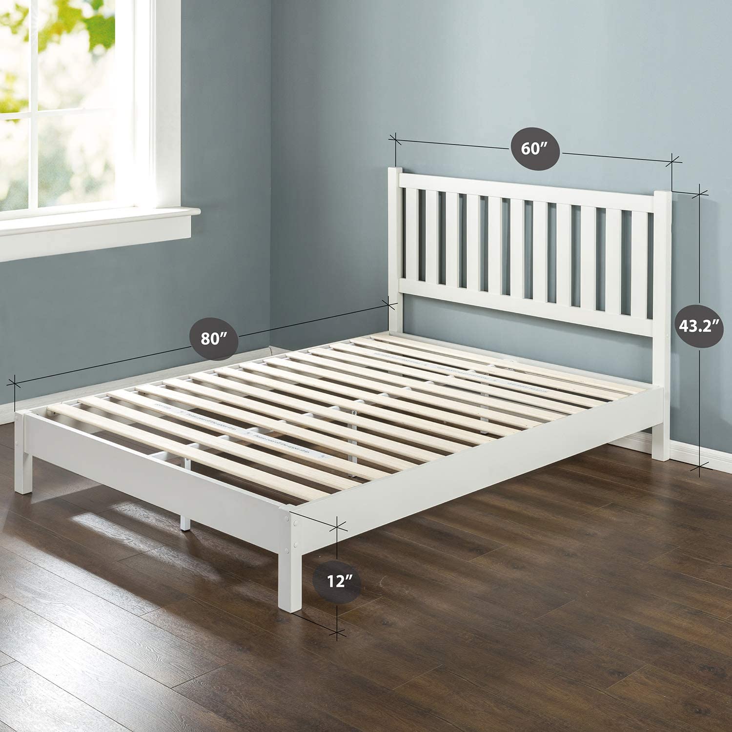 Giường Ngủ Zinus Gỗ Tự Nhiên Sang Trọng Deluxe Solid Wood