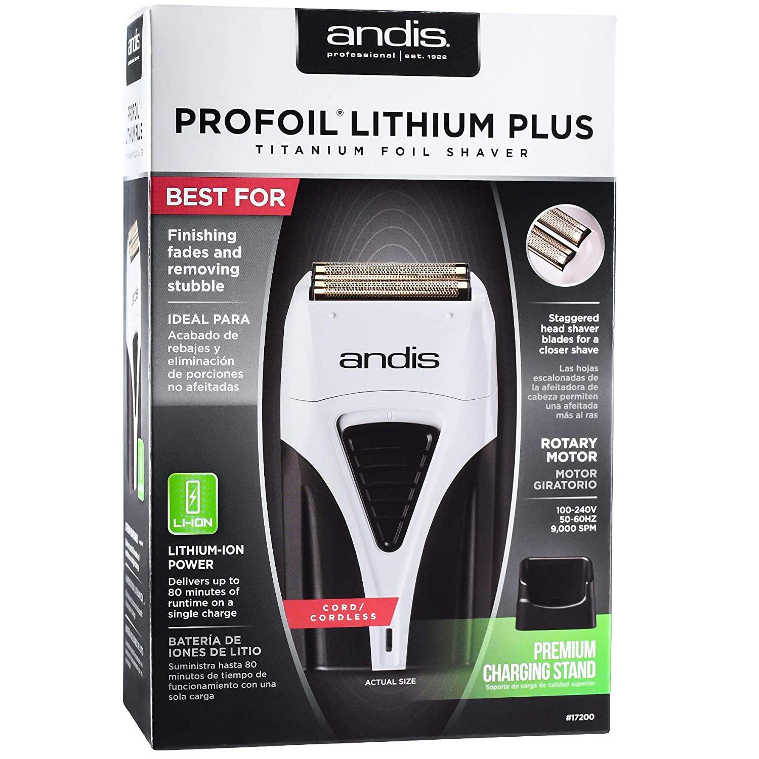 Bản gốc Andis Profoil lithium cộng với 17200 thợ cắt tóc làm sạch máy cạo râu cho nam giới râu râu râu.