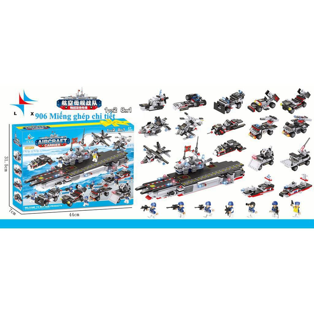 Lắp Ráp Ghép Hình Tàu Sân Bay Chiến Hạm, Hàng Cao Cấp Dài 38cm A281 4660
