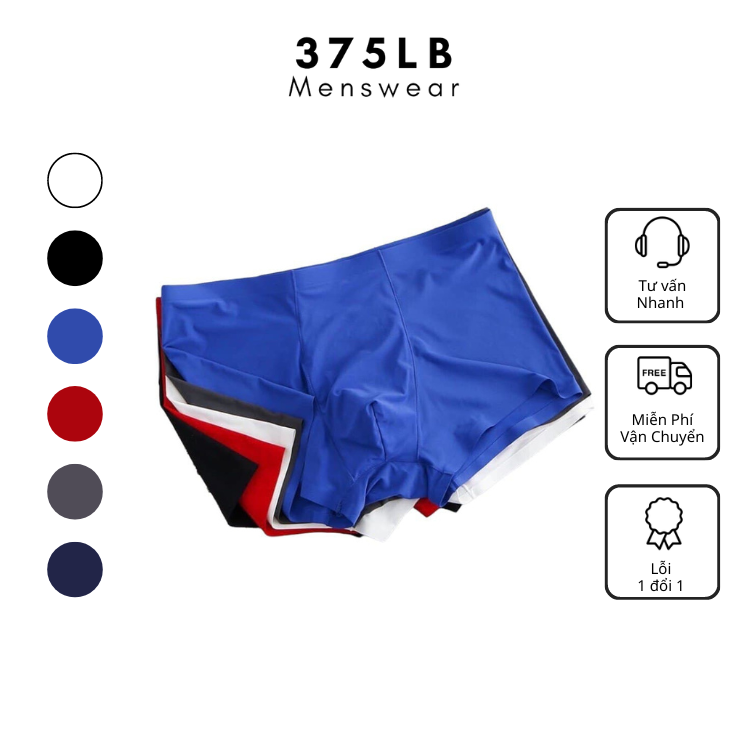 Quần Lót Nam Boxer- Quần sịp đùi Nam chất Thun Lạnh đúc xu Cao Cấp, mặc thoải mái, không bí, thấm hút mồ hôi