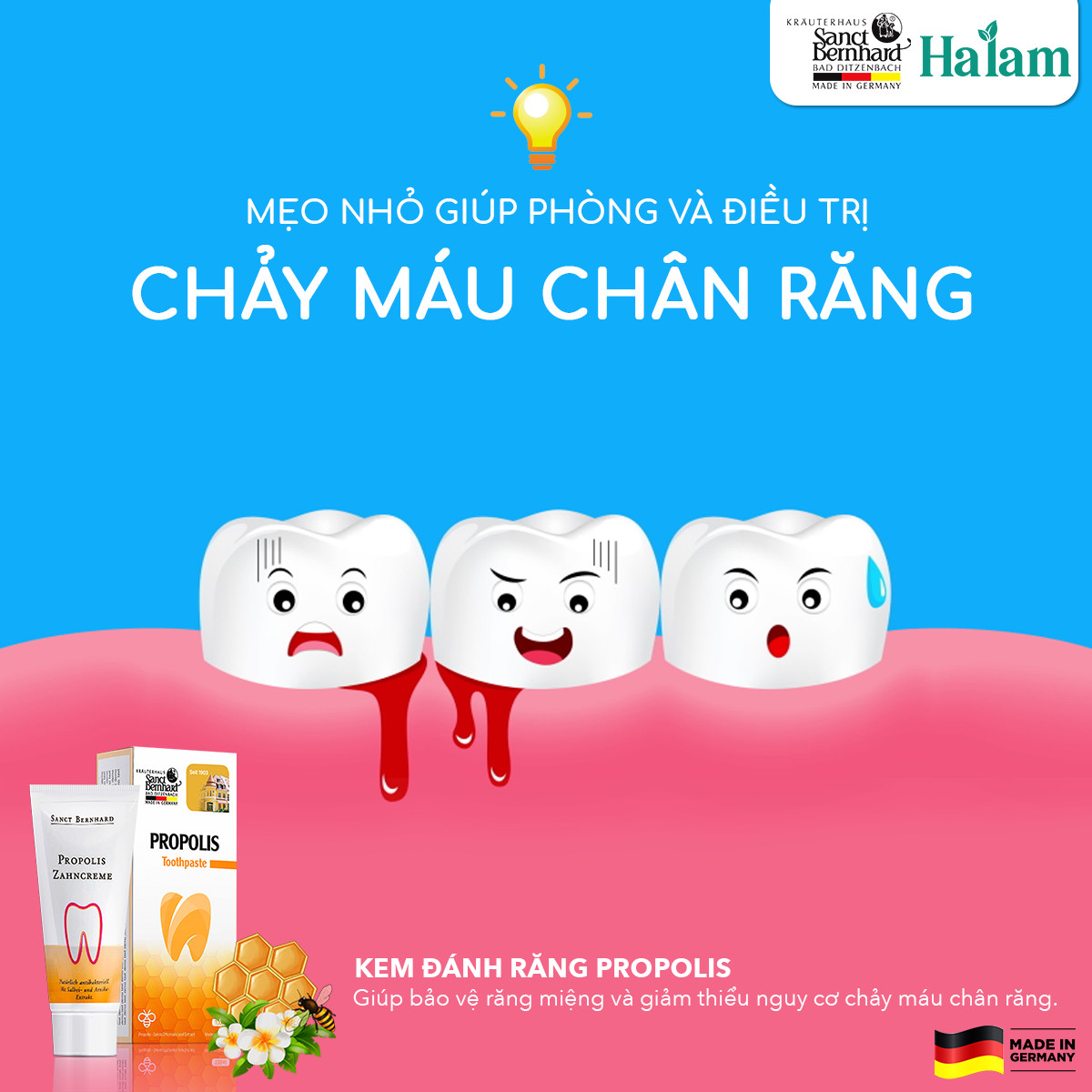 Kem đánh răng Propolis Zahncreme giúp chống viêm, kháng khuẩn, làm sạch răng miệng và mang lại hơi thở thơm mát, phòng ngừa sâu răng