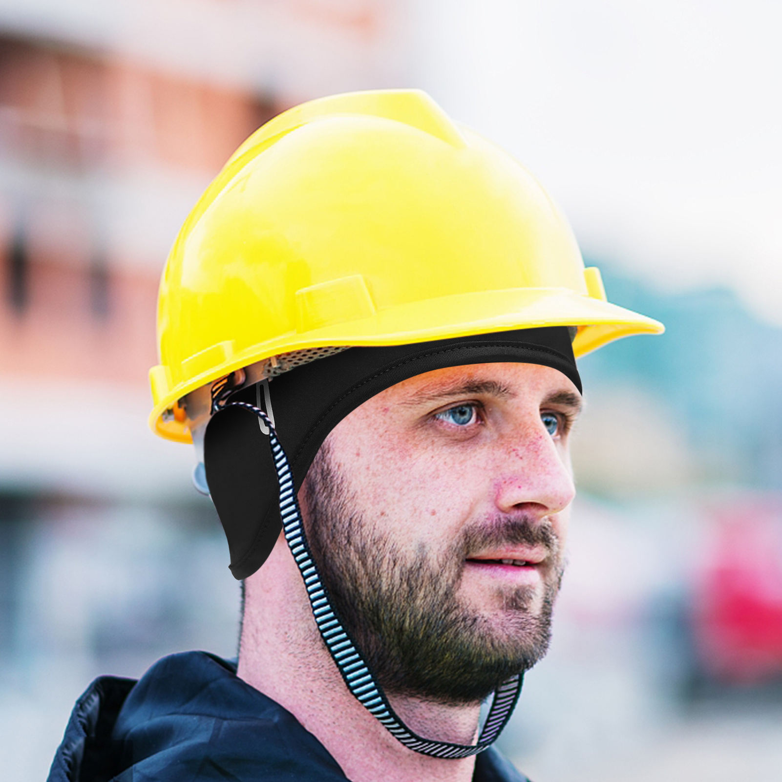 Mũ bảo hiểm có nắp che tai và kính chống gió cho nam