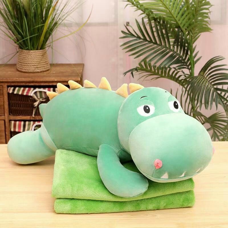 BỘ CHĂN GỐI VĂN PHÒNG 3in1 HÌNH THÚ - KHỦNG LONG NGÂY NGÔ