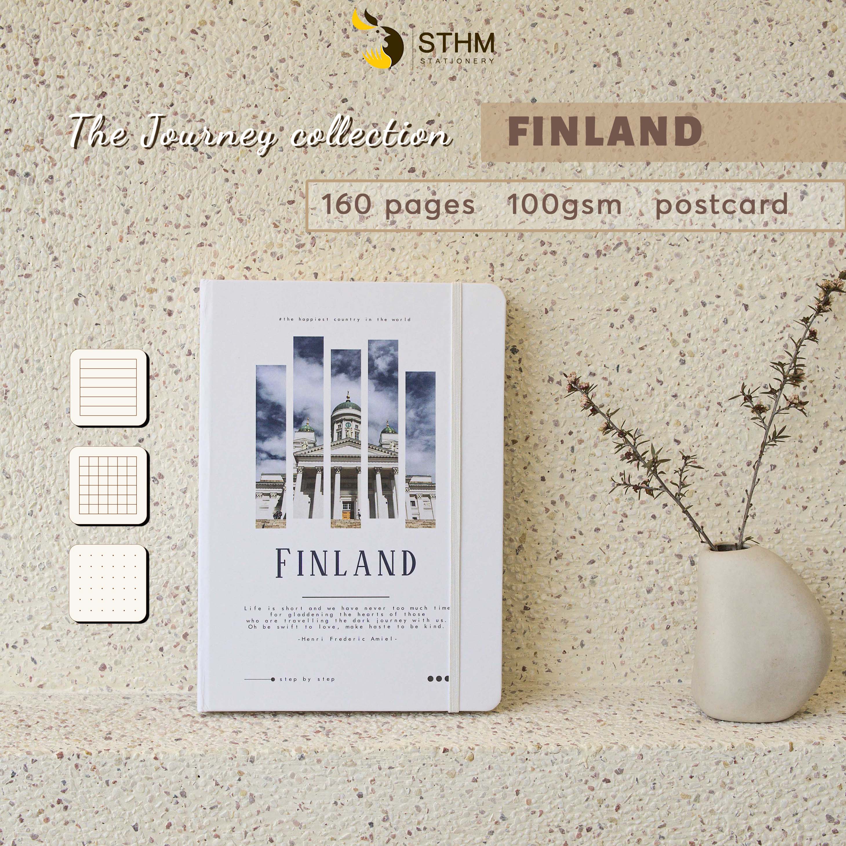 - The Journey notebook - EU collection - Sổ tay bìa cứng - Ruột kem 100gsm