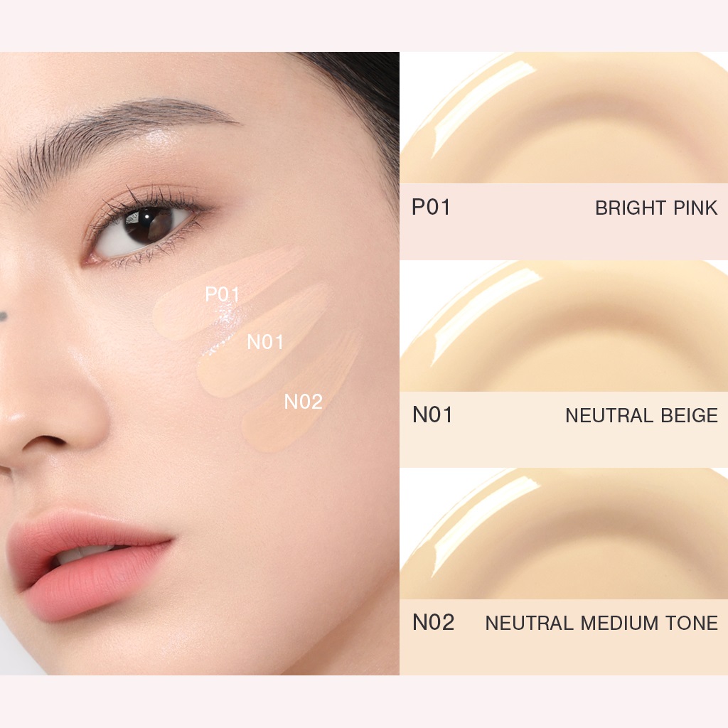 Phấn Nước 3CE BARE COVER CUSHION 15G Che Phủ Tự Nhiên, Chống Tia UV SPF40, PA ++