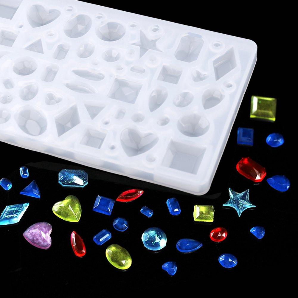 Bộ Khuôn Silicon Làm Khối Cầu,Vòng Tay,Nhẫn,Dây Chuyền,Vòng Cổ Kèm Khoan Tay Đồ Trang Trí Làm Resin Handmade..