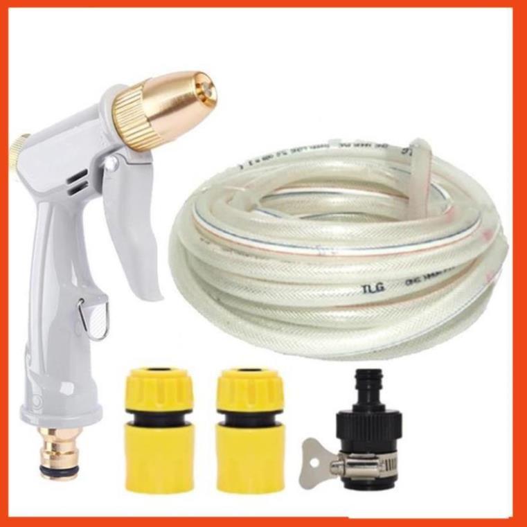 Bộ dây vòi xịt nước rửa xe, tưới cây tăng áp 3 lần, loại 20m 206846