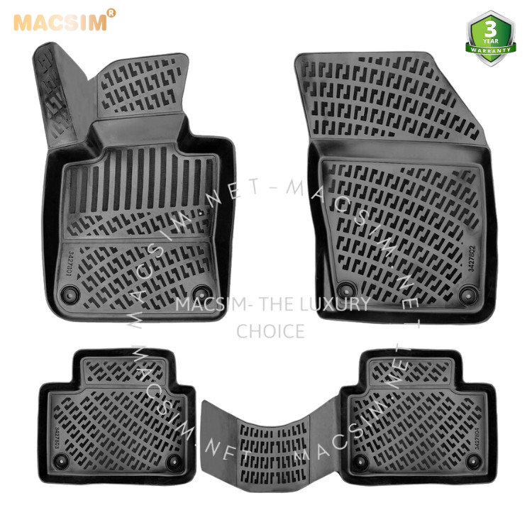 Thảm lót sàn ô tô nhựa TPU Silicon Volvo S60 2019+ Nhãn hiệu Macsim