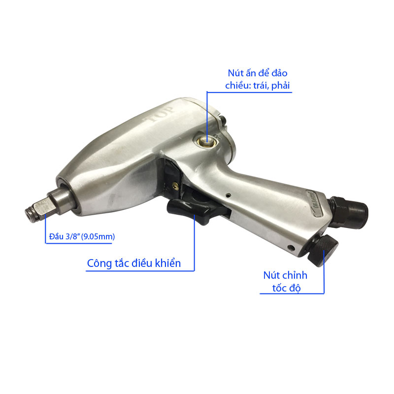 Súng Mở Tuýp Bằng Hơi 3/8"