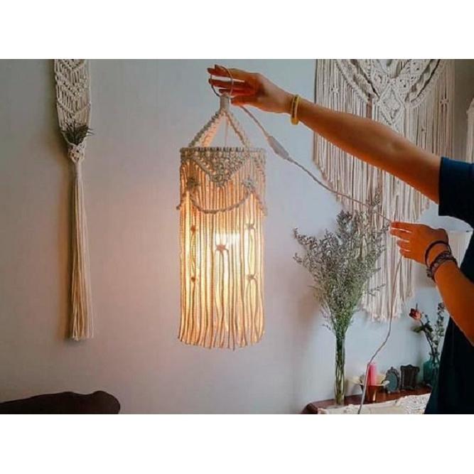 Đèn lồng trang trí macrame lamps