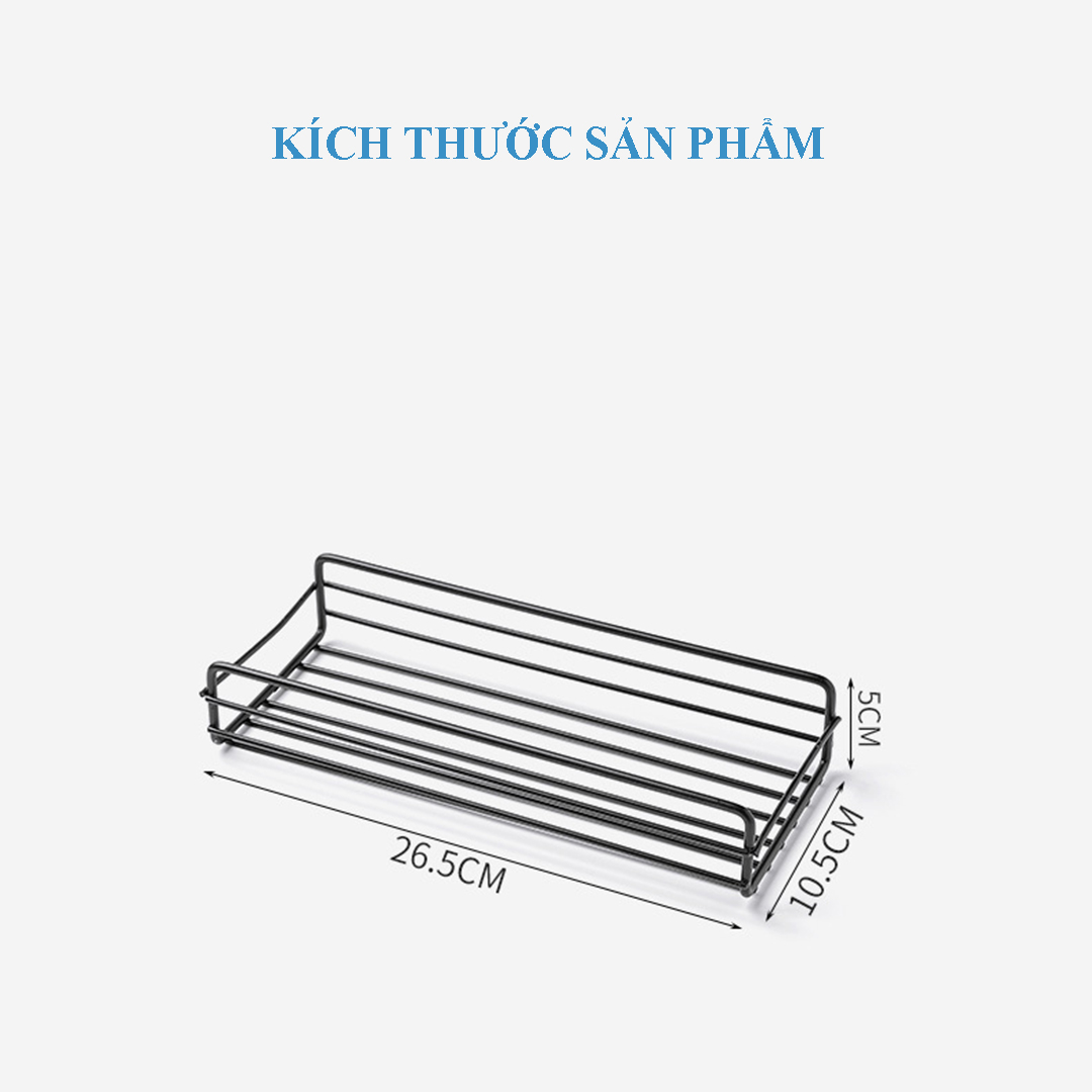 Bộ 2 kệ nhà tắm 2530 bằng sắt dán tường để đồ đa năng cực chắc