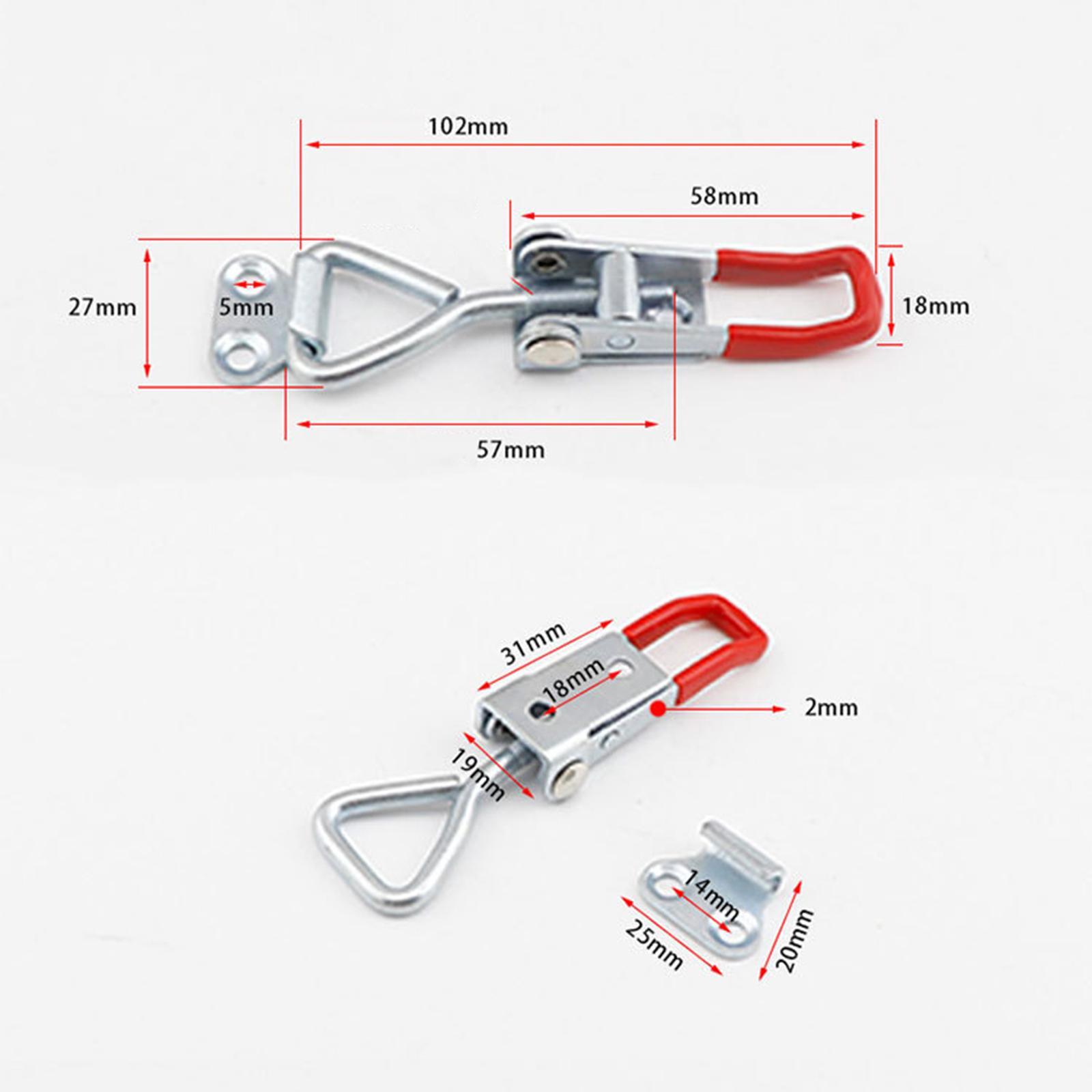 5 Pieces Push Pull Type Latch Clamp Iron Quick Release for Woodworking