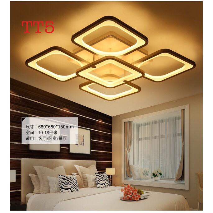 Đèn Trần LED Hiện Đại Ánh Sáng 3 Chế Độ_Có Điều Khiển